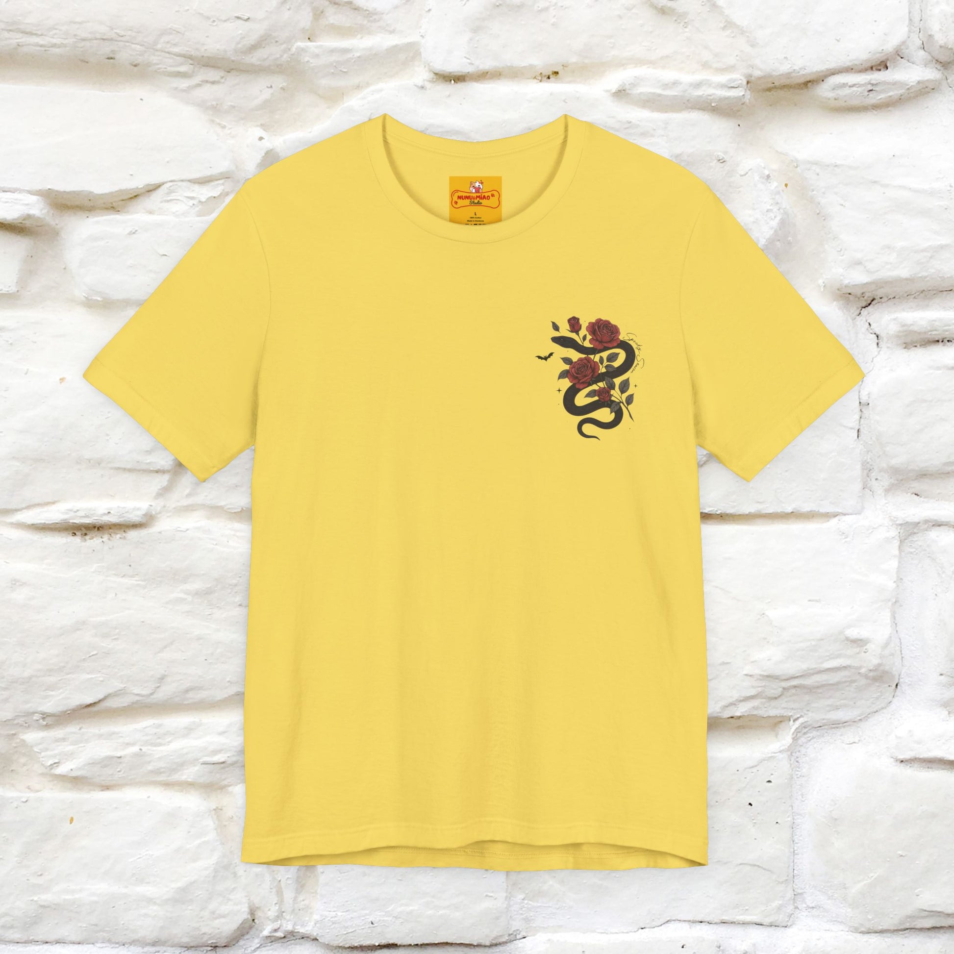 "The Rose and The Snake " Halloween T-shirt |Nunu&Miao Studio - Nunu&Miao Studio