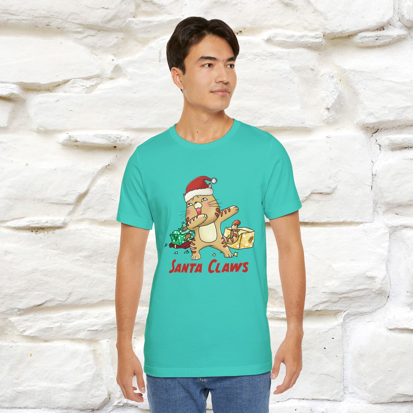 "Santa Claws" |Funny Cat T-Shirt | Nunu&Miao Studio