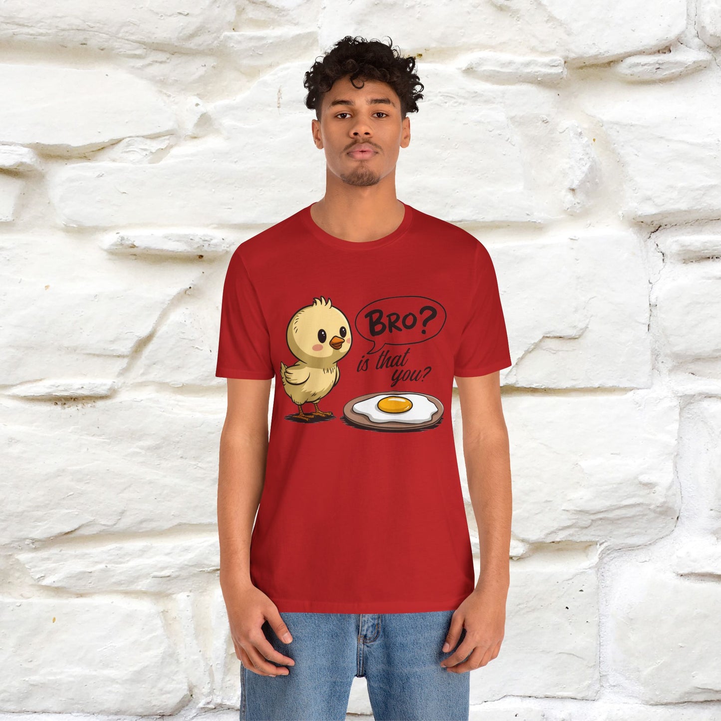 "Bro Is That You?" Funny Chicken T-shirt |Nunu&Miao Studio - Nunu&Miao Studio