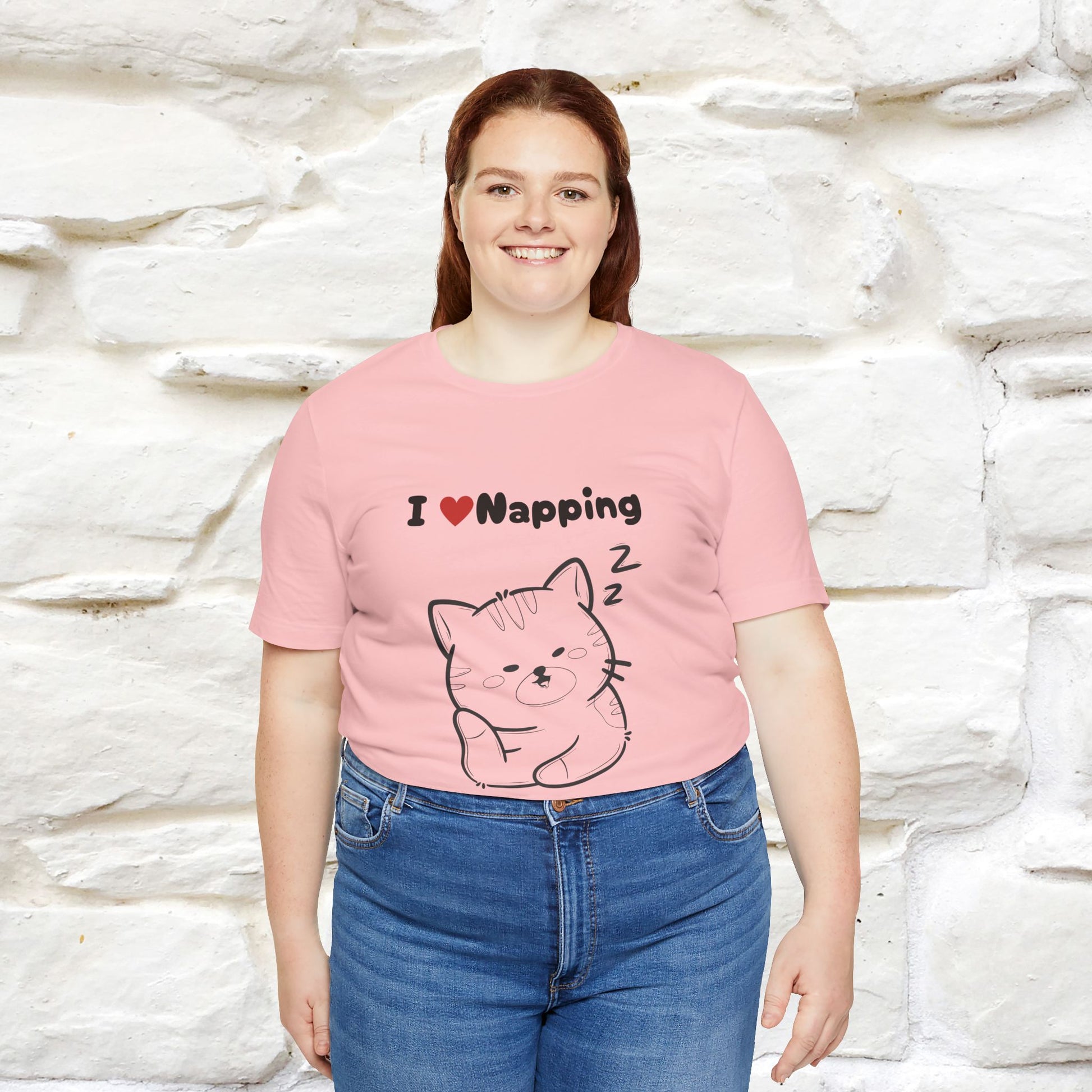 "I Love Napping" Cat T-Shirt | Nunu&Miao Studio - Nunu&Miao Studio