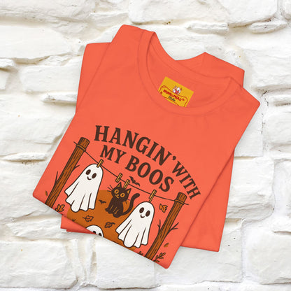 "Hanging With My Boos" Halloween Cat T-shirt |Nunu&Miao Studio - Nunu&Miao Studio