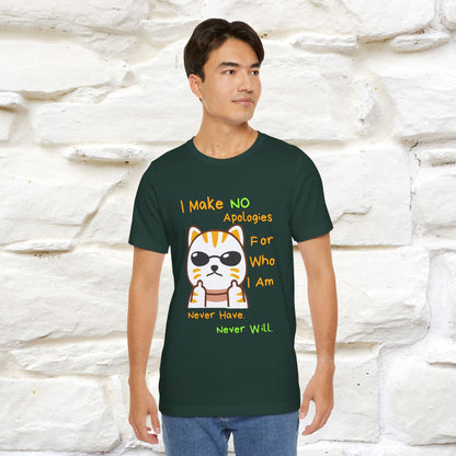 "I Make No Apologies... " |Cat T-Shirt | Nunu&Miao Studio - Nunu&Miao Studio
