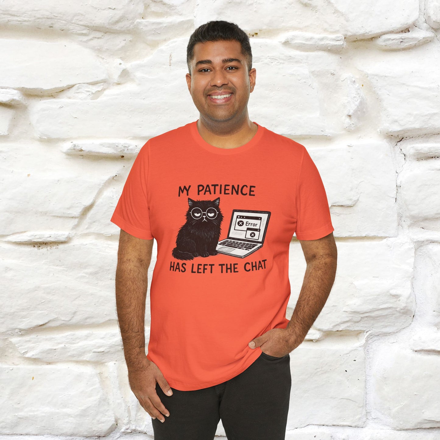 "My Patience Has Left The Chat" |Cat T-Shirt | Nunu&Miao Studio - Nunu&Miao Studio