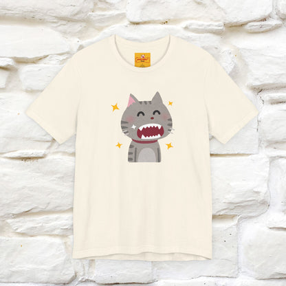 "Smile, Sparkle, Shine" Cat T-Shirt | Front & Back Design | Nunu&Miao Studio - Nunu&Miao Studio
