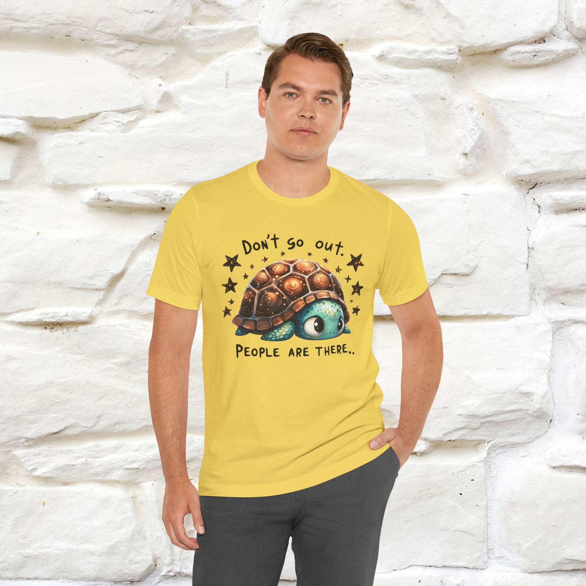 "Don't Go Out ..People Are There." |Funny T-Shirt | Nunu&Miao Studio - Nunu&Miao Studio