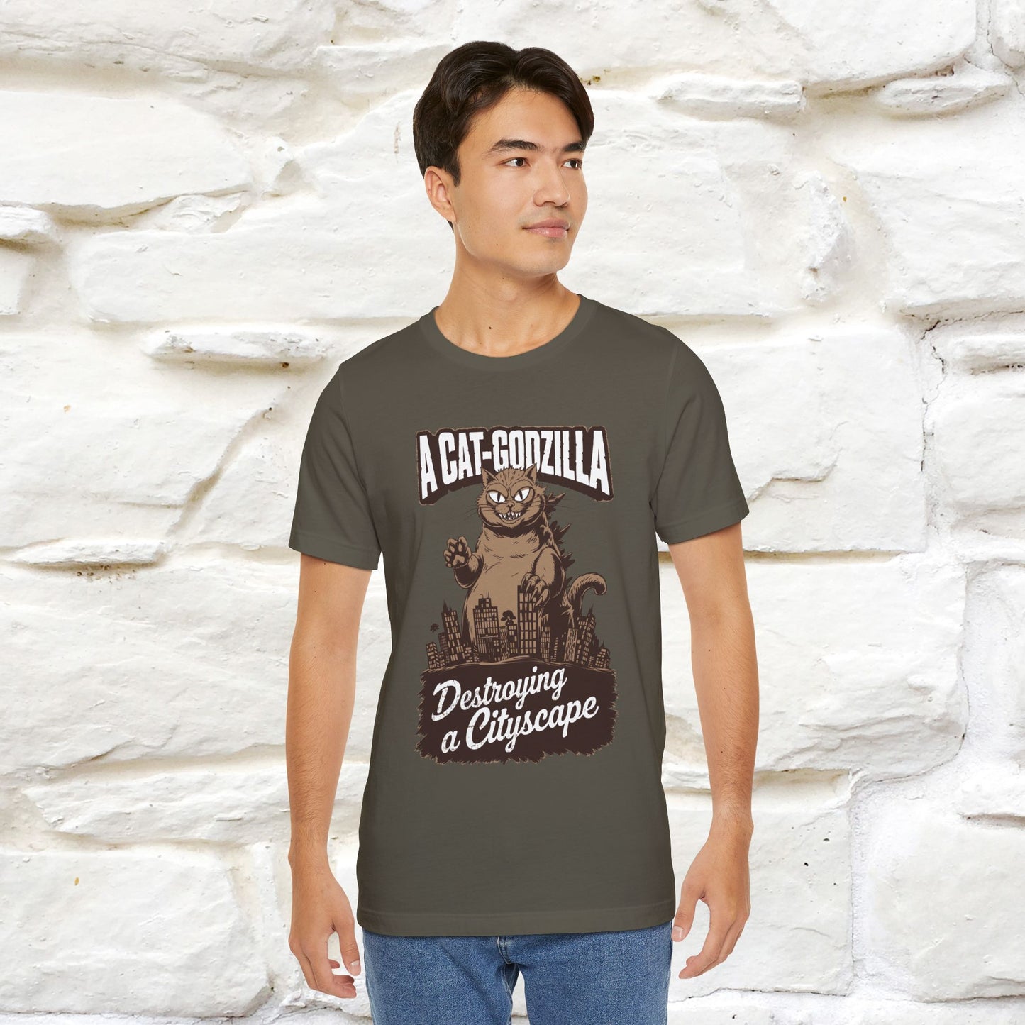 ''A Cat-Godzilla ''| CatT-Shirt | Nunu&Miao Studio - Nunu&Miao Studio