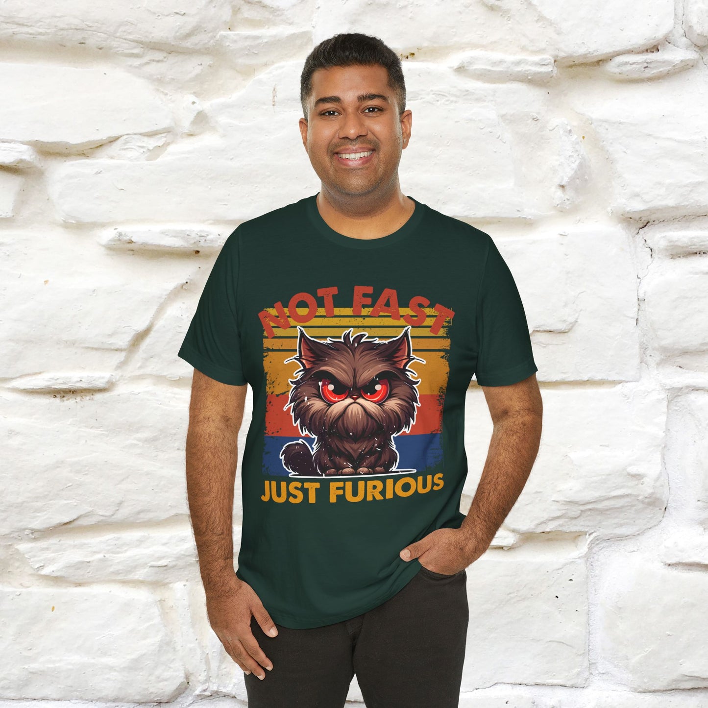 Not Fast, Just Furious |  Sarcastic Cat T-Shirt | Nunu&Miao Studio - Nunu&Miao Studio