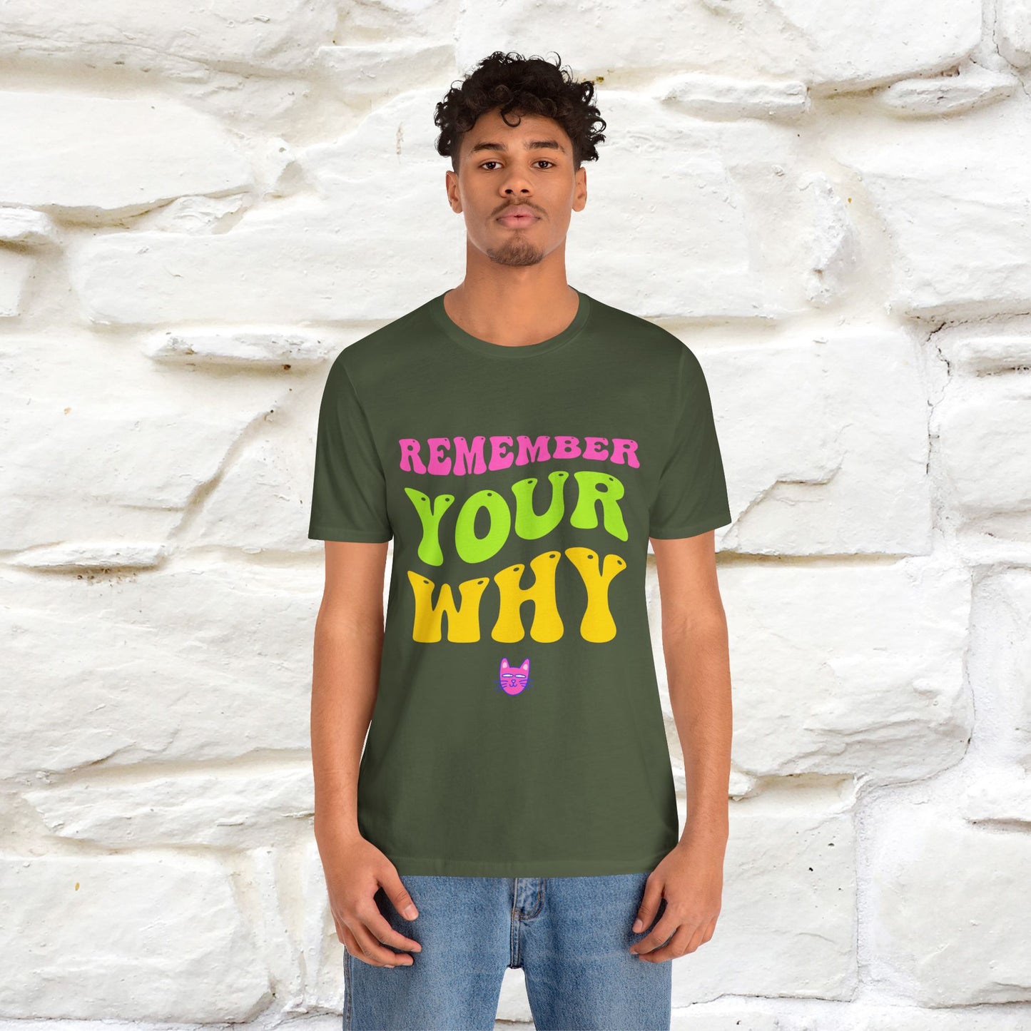"Remember Your Why" |Cat T-Shirt | Nunu&Miao Studio - Nunu&Miao Studio