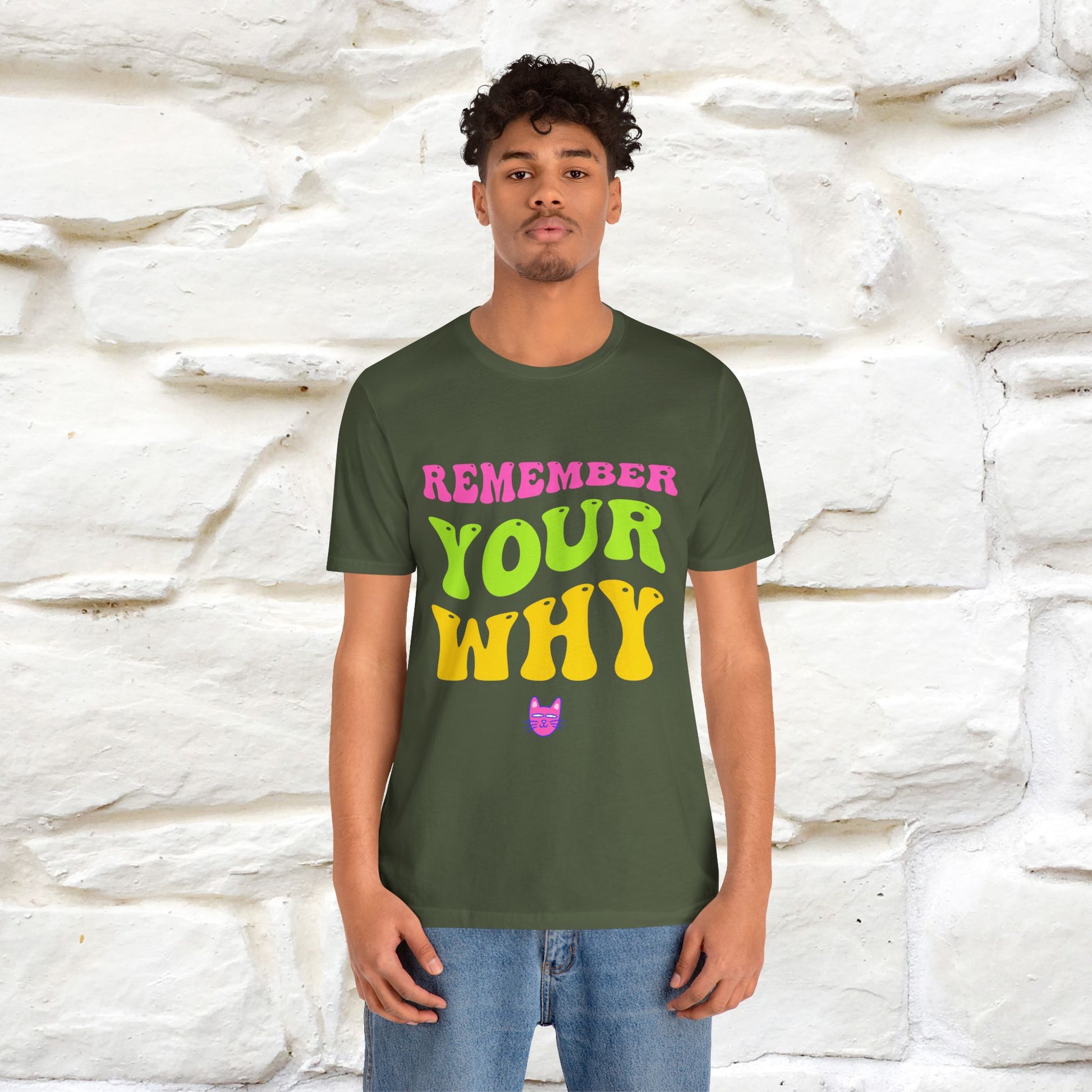 "Remember Your Why" |Cat T-Shirt | Nunu&Miao Studio - Nunu&Miao Studio