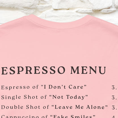 "More Espresso Less Depresso" |Cat T-Shirt | Nunu&Miao Studio - Nunu&Miao Studio