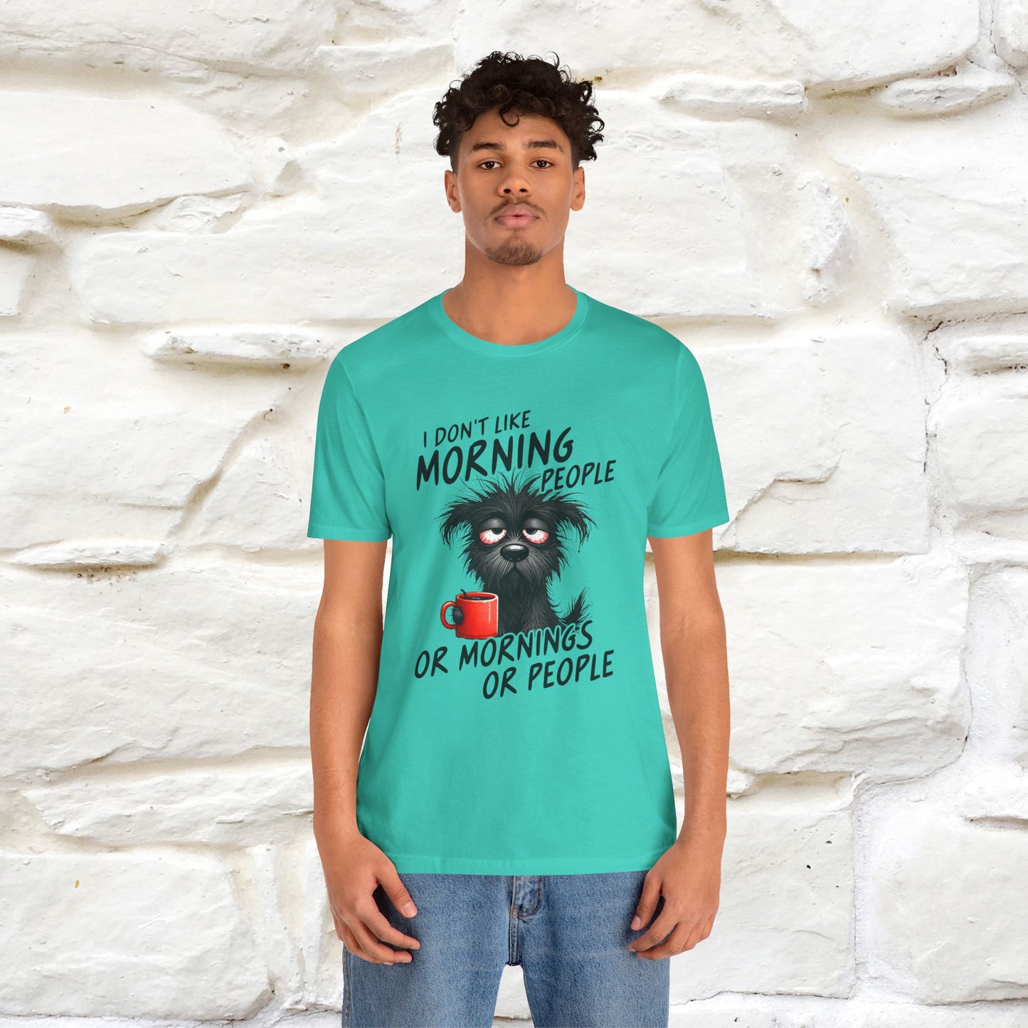 "I Don't Like Morning People..." Funny T-shirt |Nunu&Miao Studio - Nunu&Miao Studio