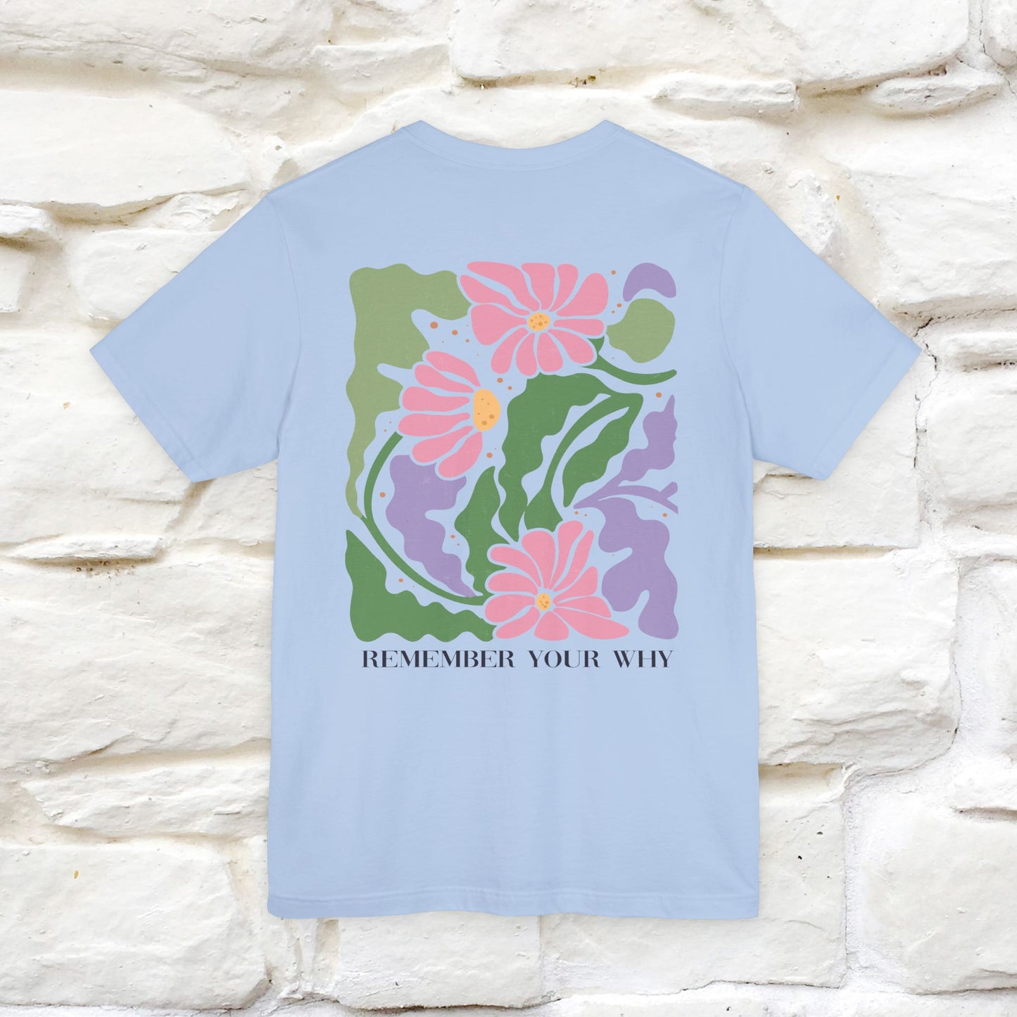 "Remember Your Why'' Cat T-Shirt Front and Back Design | Nunu&Miao Studio - Nunu&Miao Studio