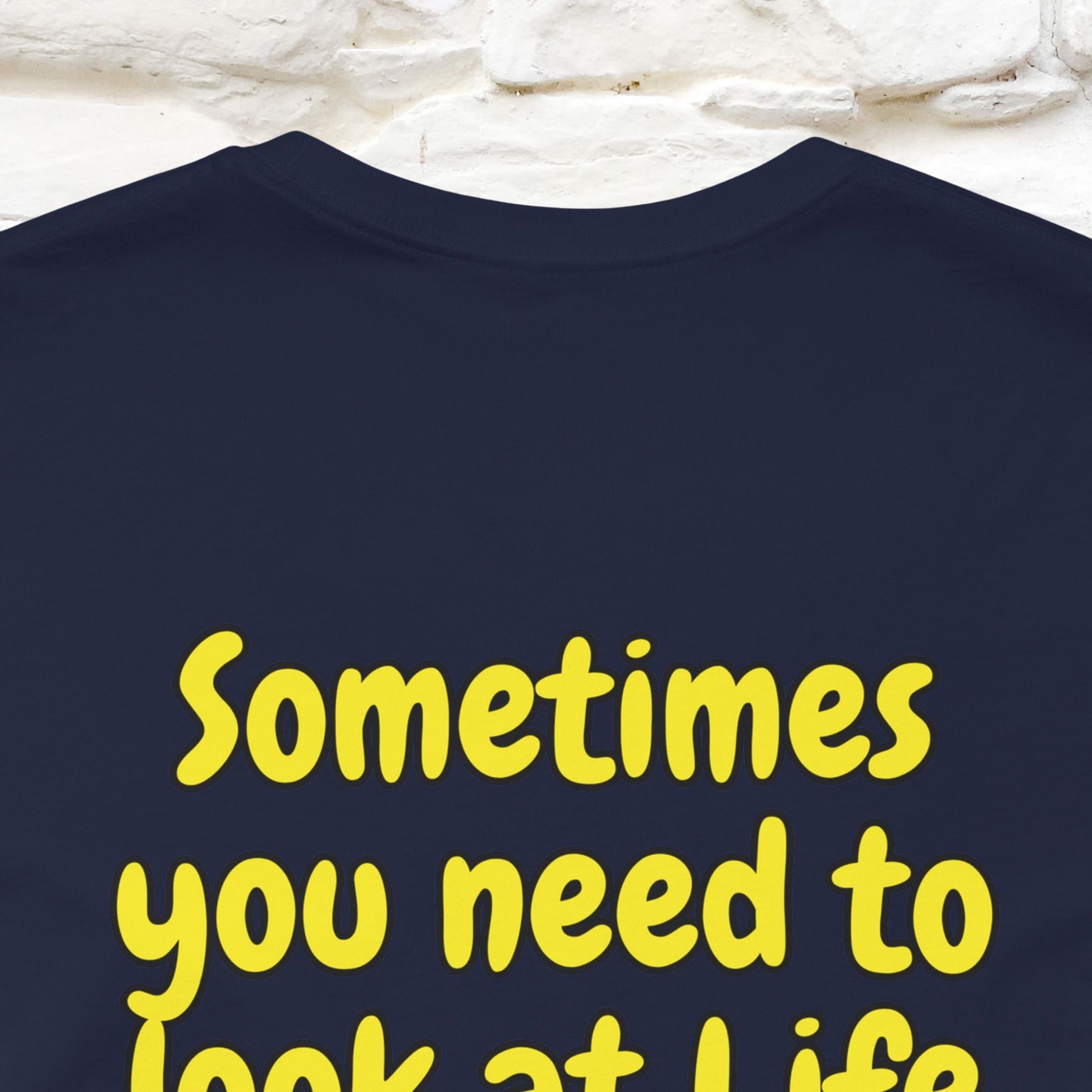 "Sometimes You Need to Look at Life from a Different Perspective" Cat T-Shirt | Front & Back Design | Nunu&Miao Studio - Nunu&Miao Studio