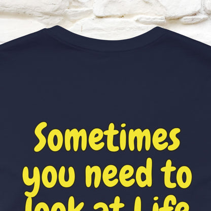 "Sometimes You Need to Look at Life from a Different Perspective" Cat T-Shirt | Front & Back Design | Nunu&Miao Studio - Nunu&Miao Studio