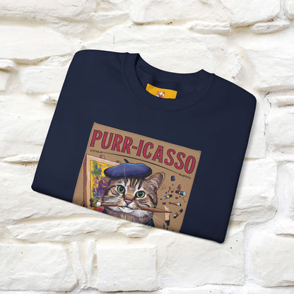 "Purr-icasso.'' |Cat Sweatshirt | Nunu&Miao Studio