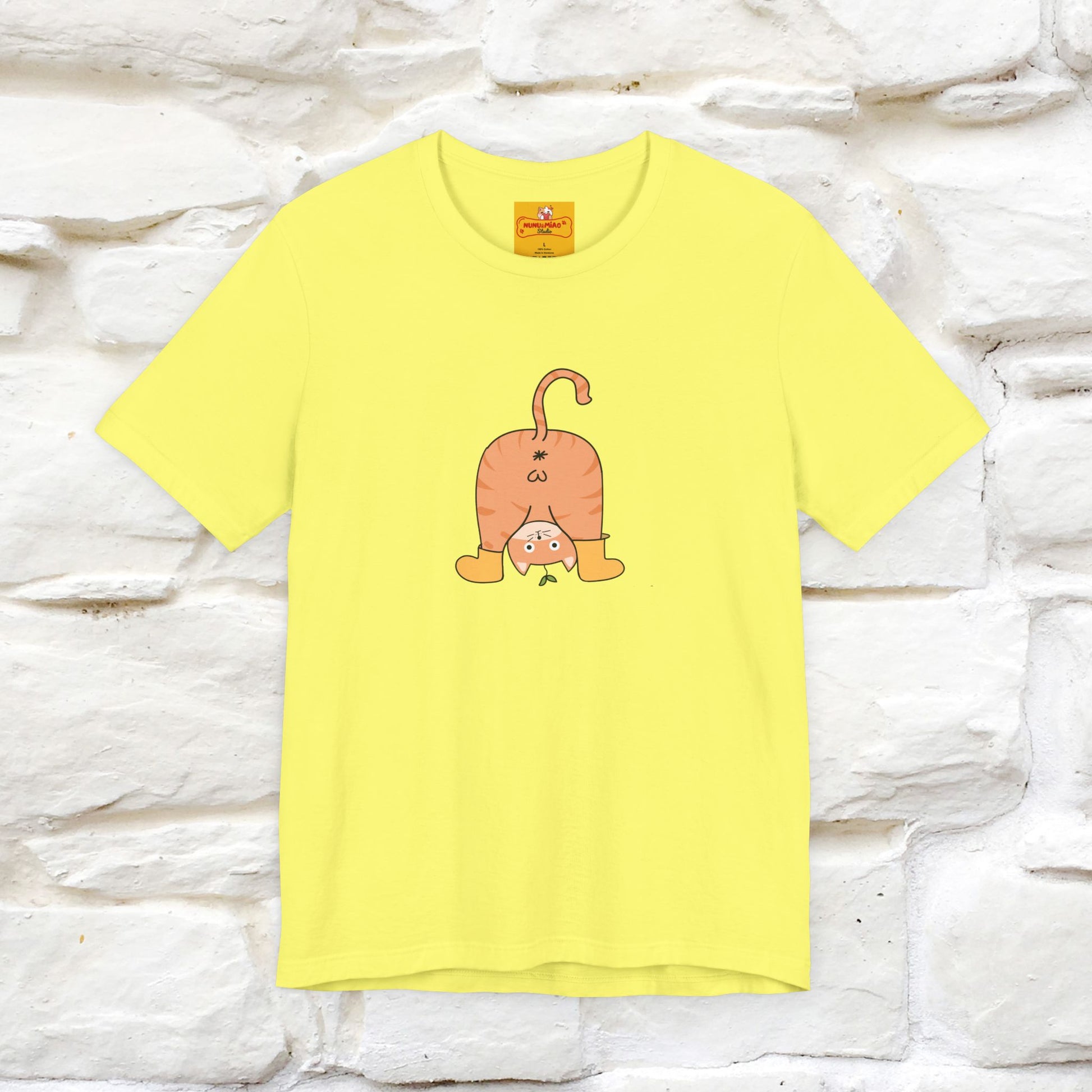 "Sometimes You Need to Look at Life from a Different Perspective" Cat T-Shirt | Front & Back Design | Nunu&Miao Studio - Nunu&Miao Studio