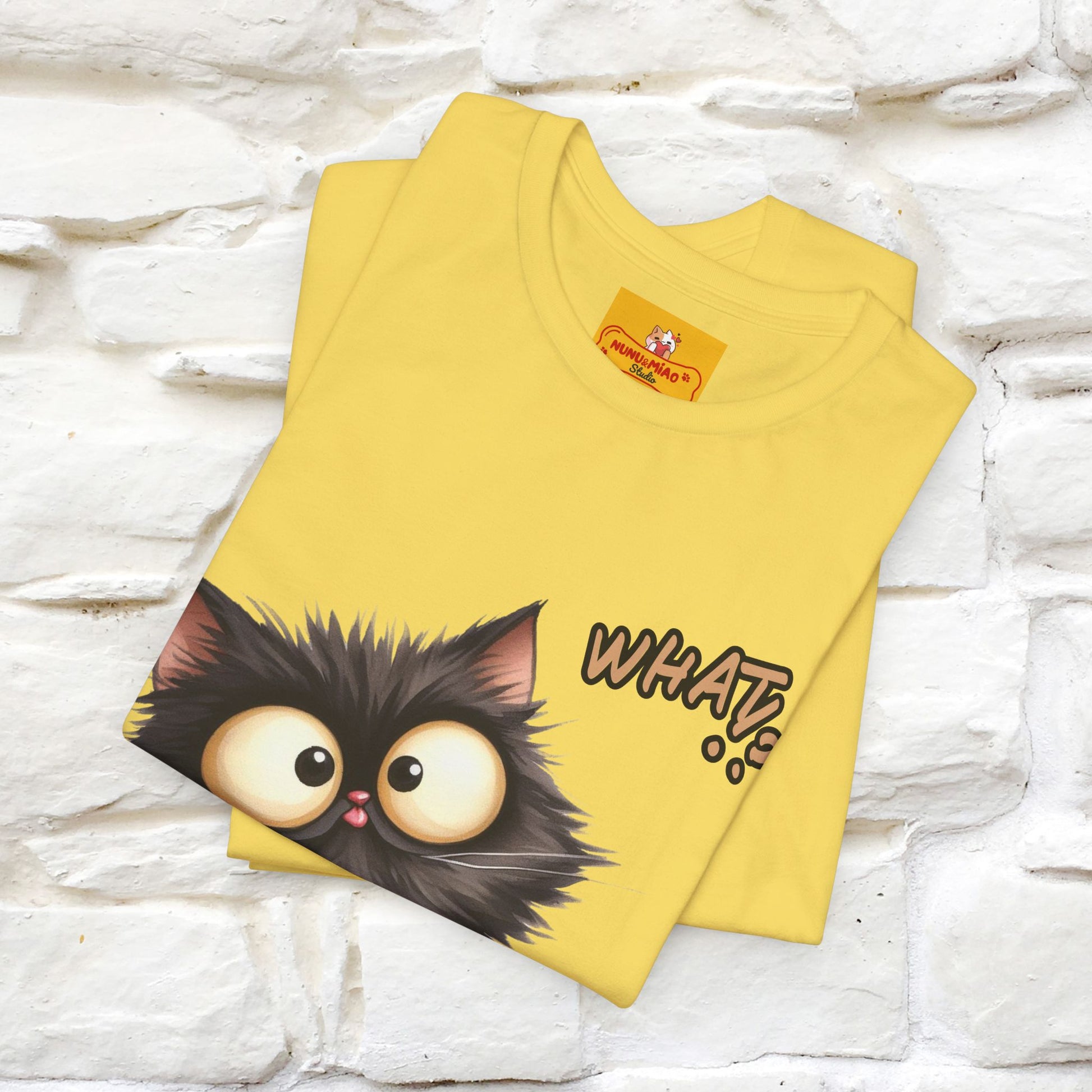 ''What ?'' | Cat T-Shirt  | Nunu&Miao Studio - Nunu&Miao Studio