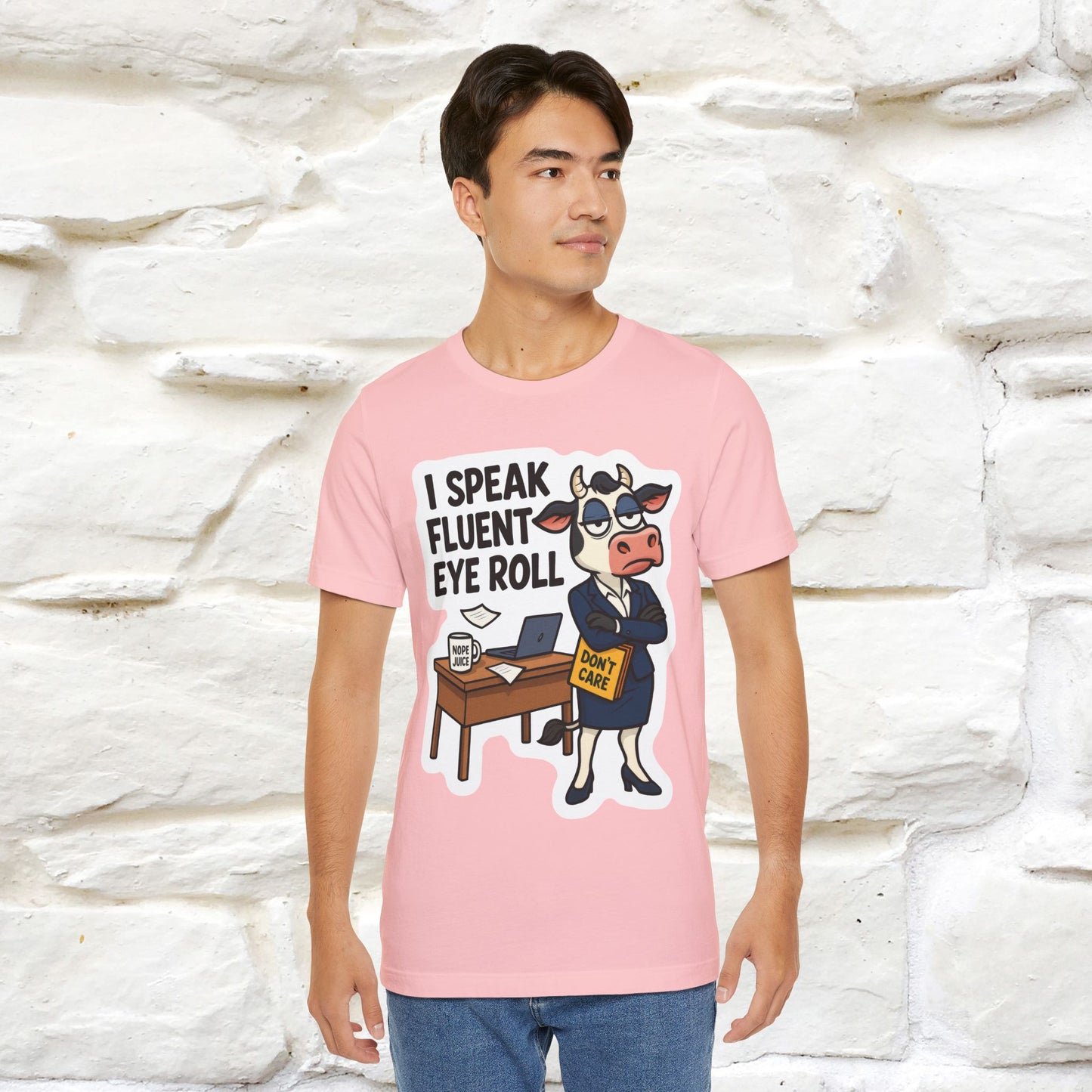 ''I Speak Fluent Eye Roll ''|  Sarcastic Cat T-Shirt | Nunu&Miao Studio