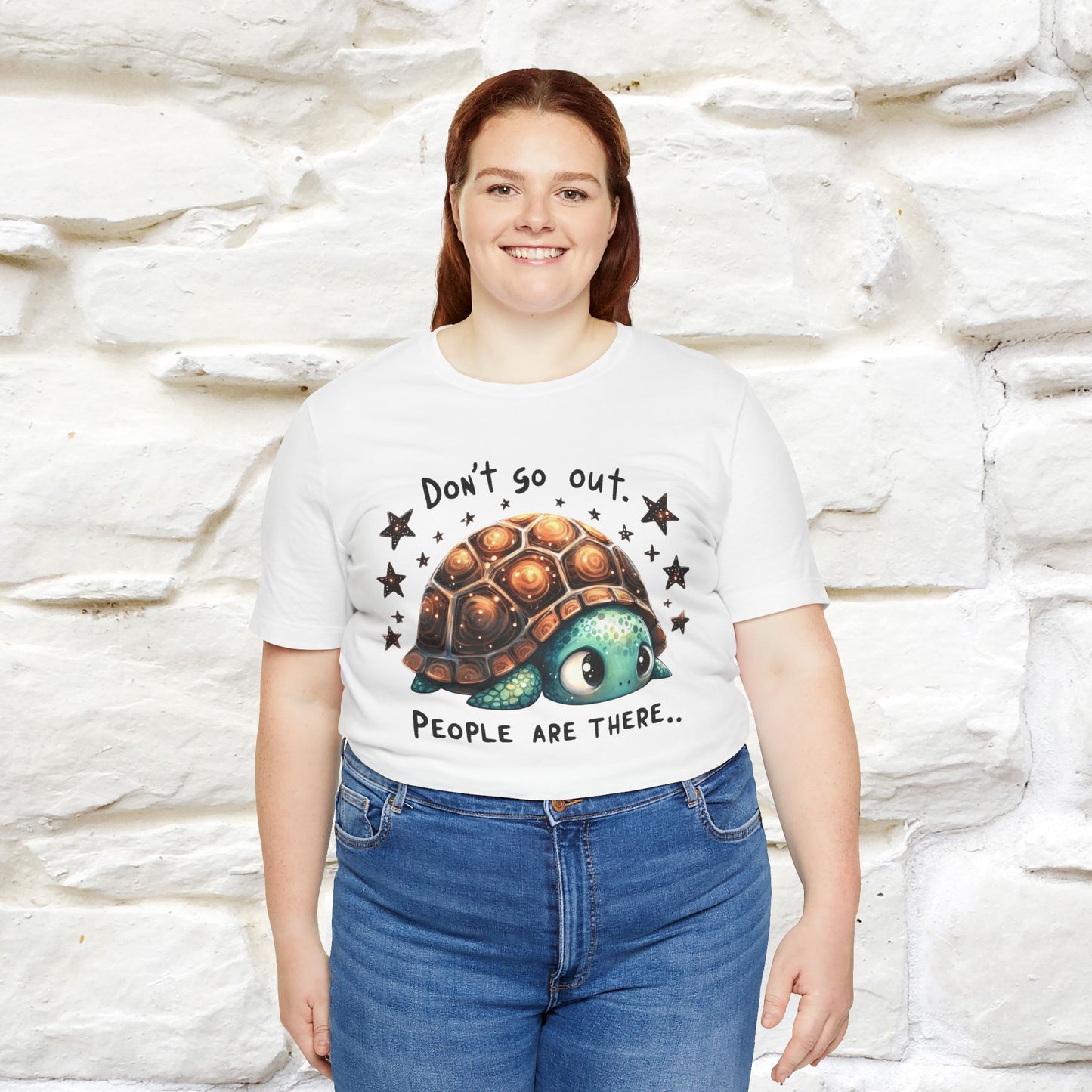 "Don't Go Out ..People Are There." |Funny T-Shirt | Nunu&Miao Studio - Nunu&Miao Studio