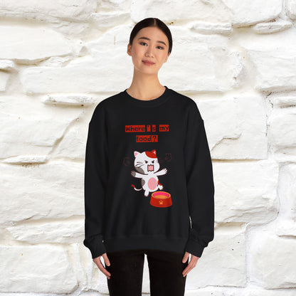 ''Where's My Food'' | Cute Cat Sweatshirt | Nunu&Miao Studio