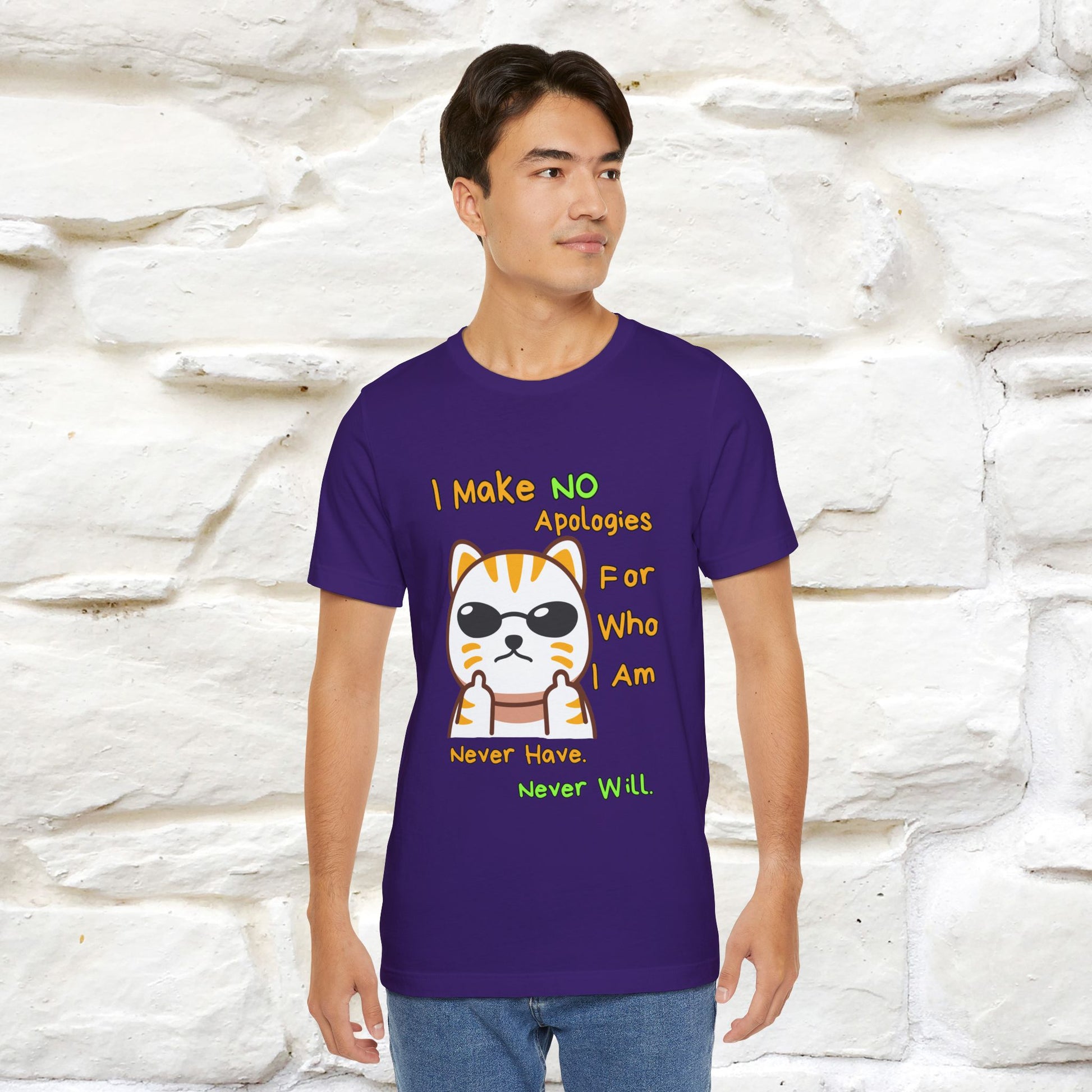 "I Make No Apologies... " |Cat T-Shirt | Nunu&Miao Studio - Nunu&Miao Studio