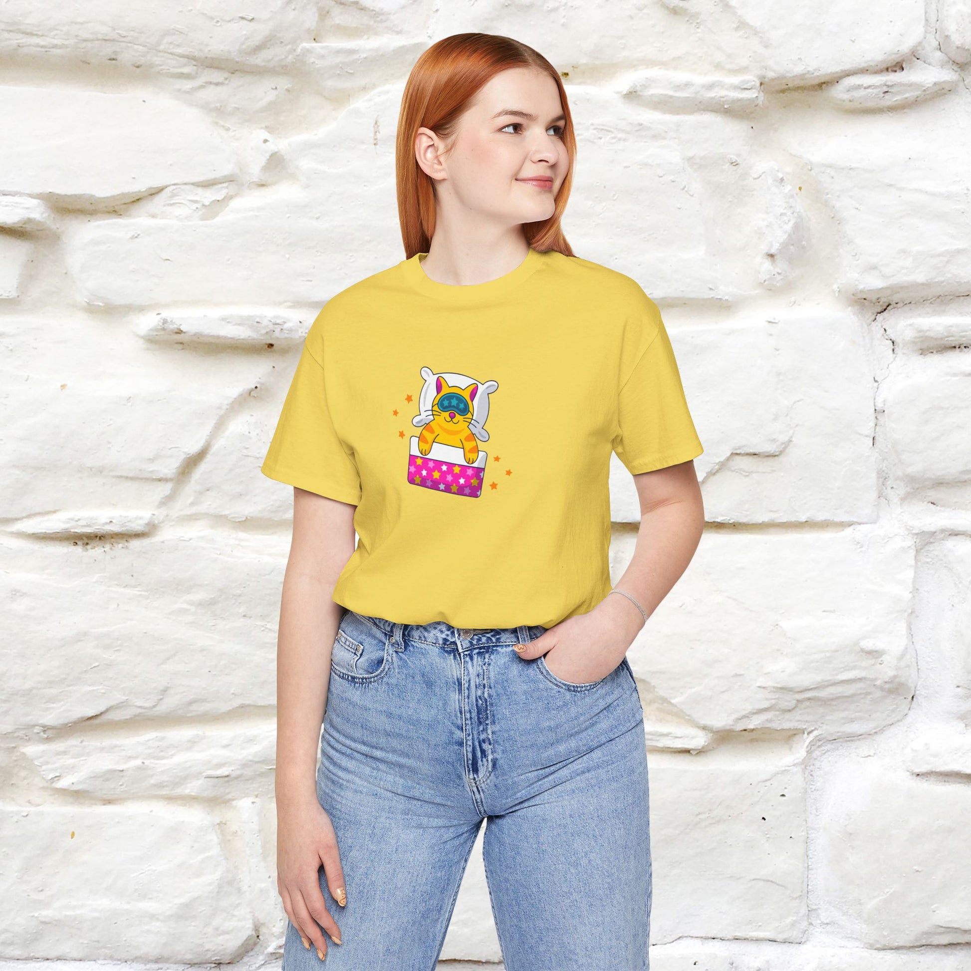 "I Am Sorry I Have Plans With My Bed" |  Cat T-Shirt | Front & Back Design | Nunu&Miao Studio - Nunu&Miao Studio