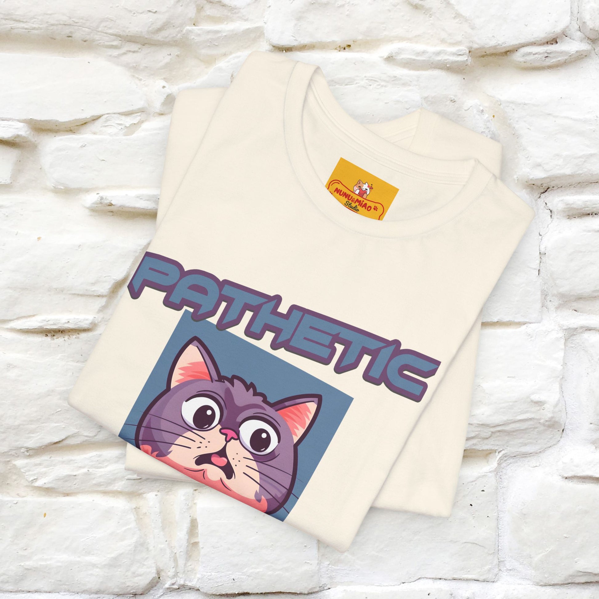 ''Pathetic Human'' | Funny Cat T-Shirt | Nunu&Miao Studio - Nunu&Miao Studio