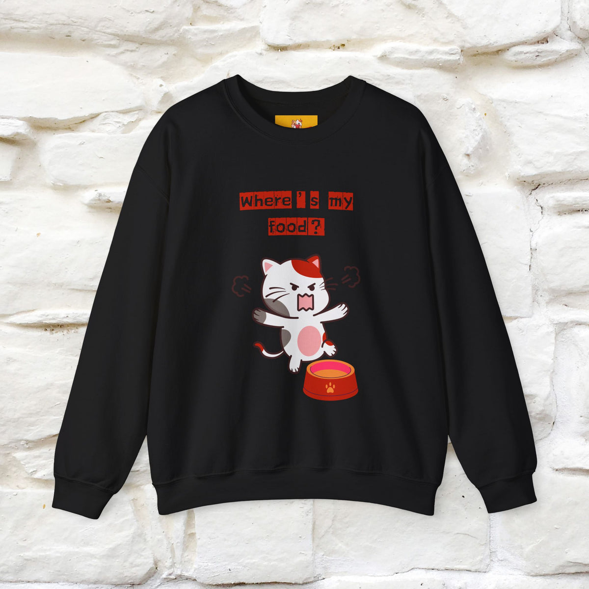 ''Where's My Food'' | Cute Cat Sweatshirt | Nunu&Miao Studio