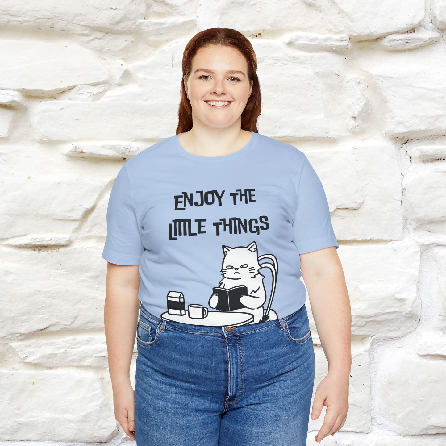 "Enjoy The Little Things." Cat T-Shirt | Nunu&Miao Studio