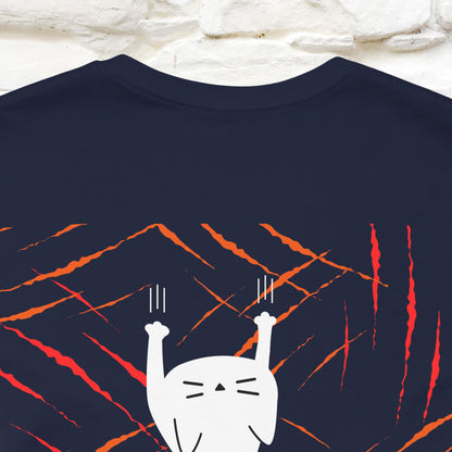 “Love Hurts"  Funny Cat T-Shirt | Front & Back Design | Nunu&Miao Studio