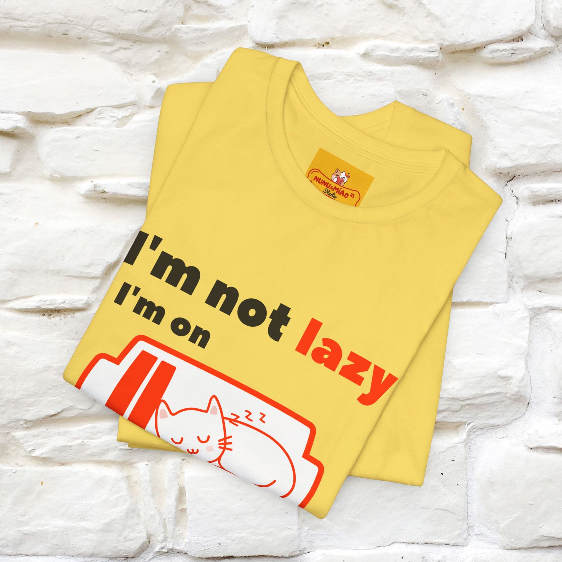 ''I am Not Lazy...'' Cat T-Shirt | Nunu&Miao Studio - Nunu&Miao Studio