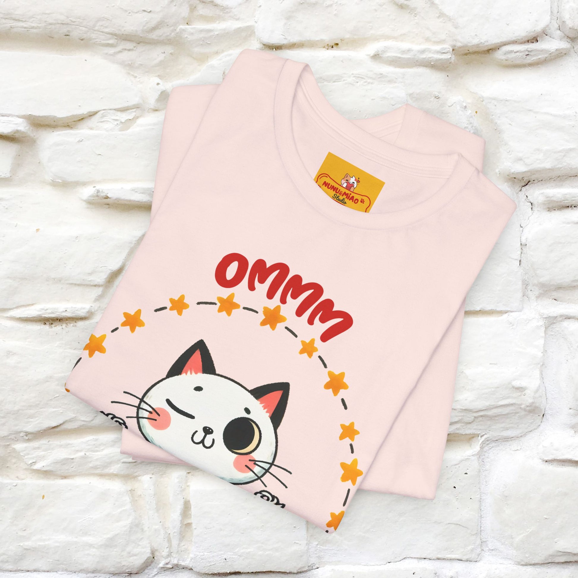 ''Ommm, Keep Calm'' Cat T-Shirt | Nunu&Miao Studio - Nunu&Miao Studio
