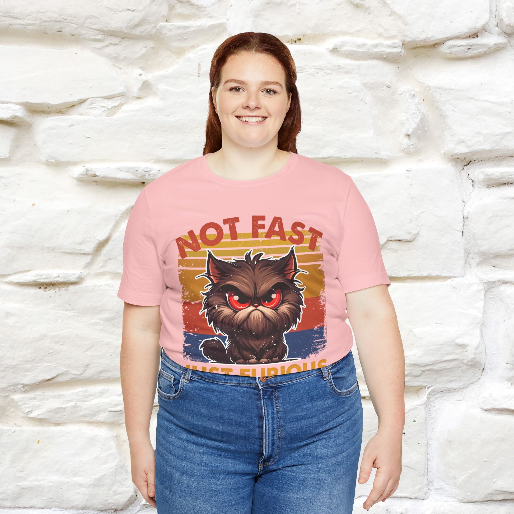 Not Fast, Just Furious |  Sarcastic Cat T-Shirt | Nunu&Miao Studio - Nunu&Miao Studio