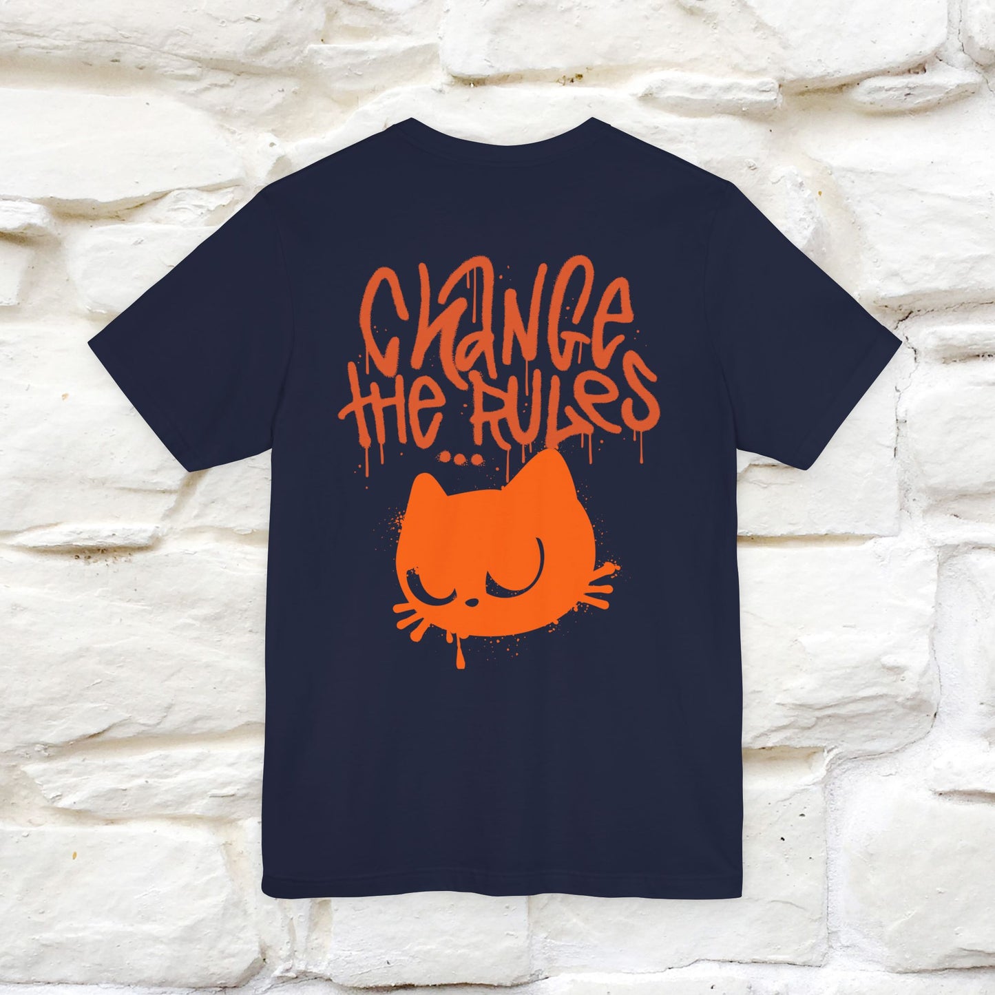 ''Change The Rules'' - Cat T-shirt -Nunu&Miao Studio - Nunu&Miao Studio