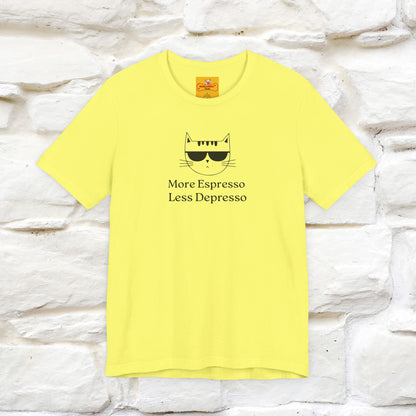 "More Espresso Less Depresso" |Cat T-Shirt | Nunu&Miao Studio - Nunu&Miao Studio