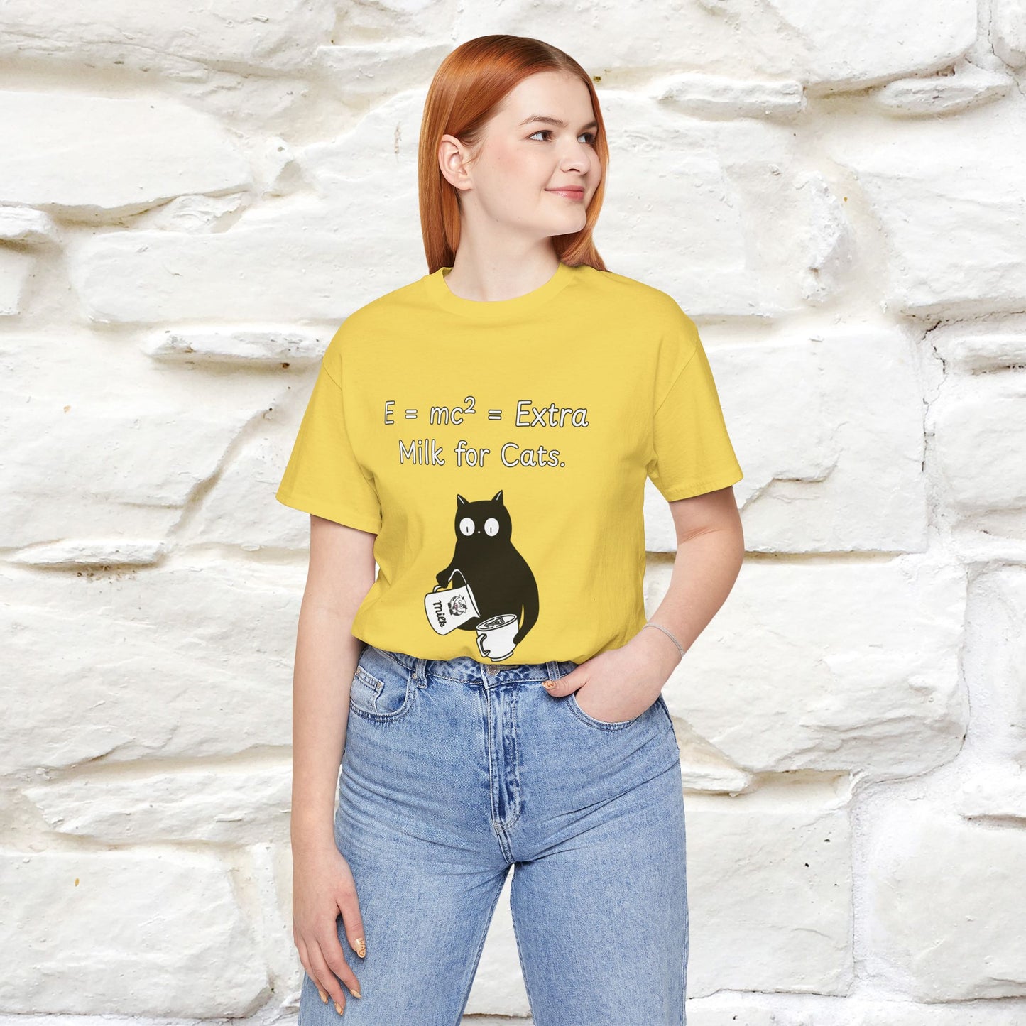 ''E = mc² = Extra Milk for Cats.''| Funny T-Shirt | Nunu&Miao Studio