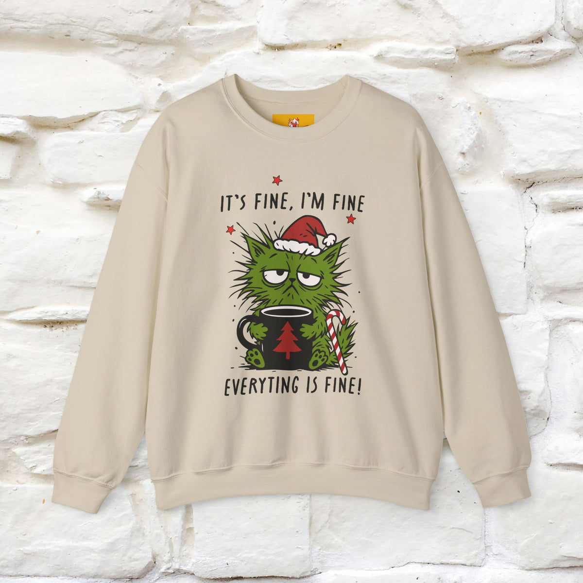 ''It's Fine, Iam Fine...'' |Christmas Sweatshirt | Nunu&Miao Studio