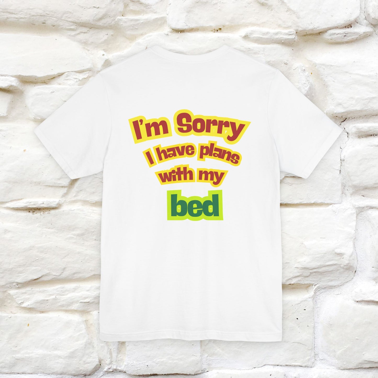 "I Am Sorry I Have Plans With My Bed" |  Cat T-Shirt | Front & Back Design | Nunu&Miao Studio - Nunu&Miao Studio