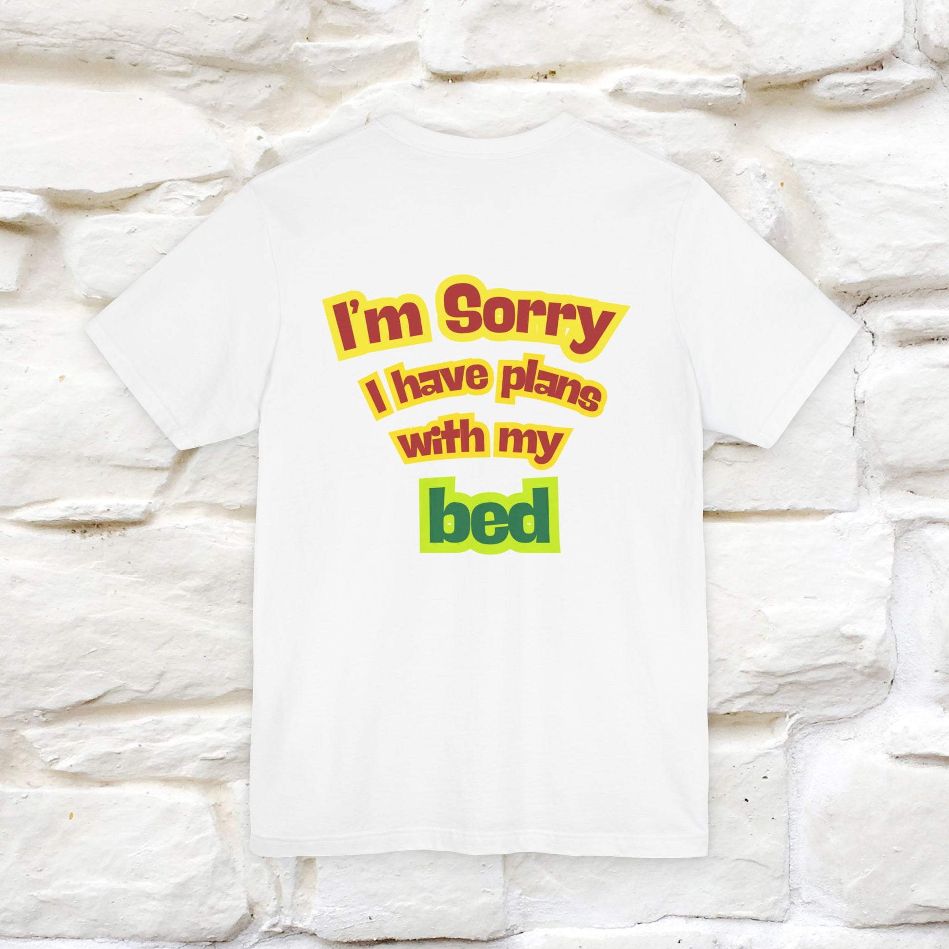 "I Am Sorry I Have Plans With My Bed" |  Cat T-Shirt | Front & Back Design | Nunu&Miao Studio - Nunu&Miao Studio