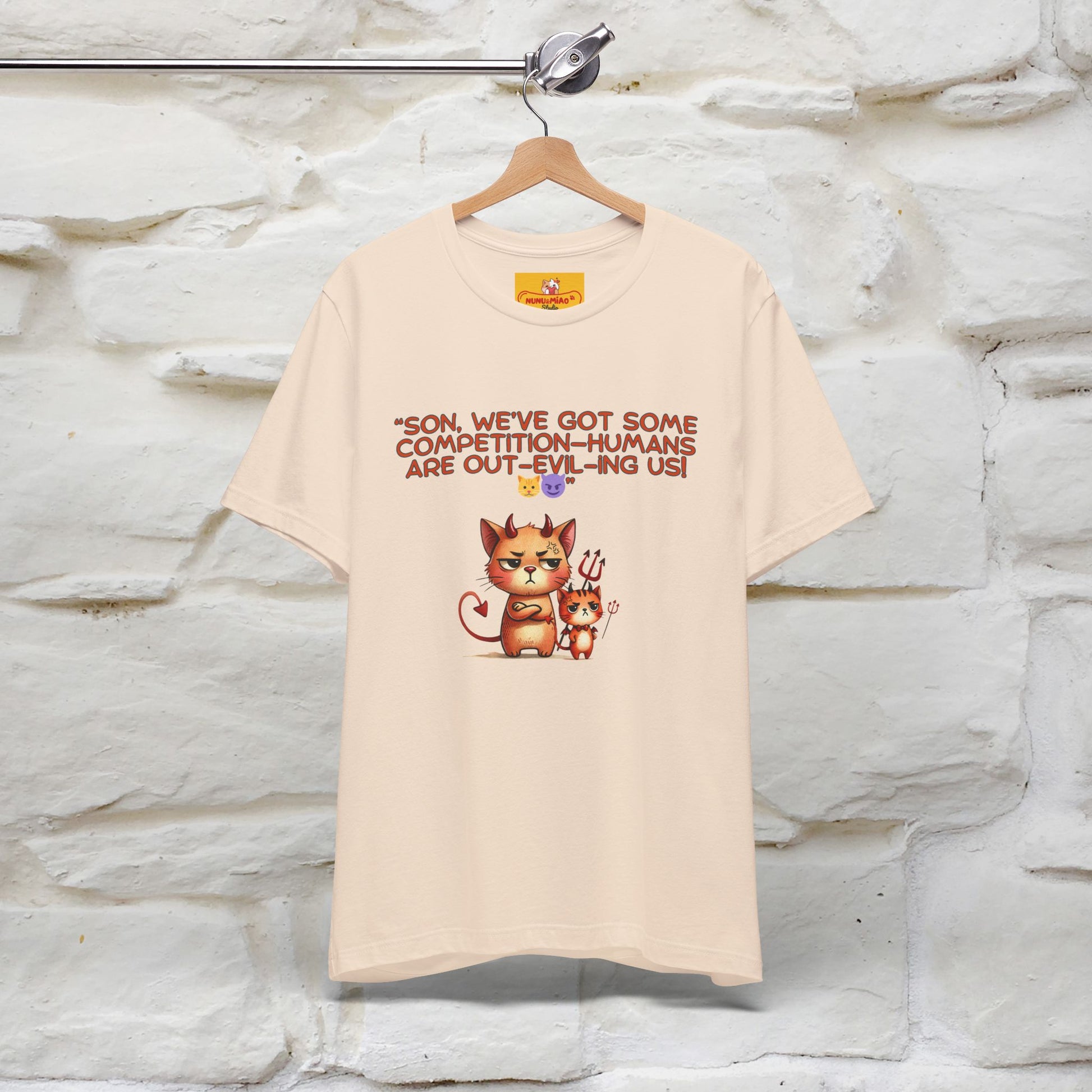 "Humans Are Out-Evil-Ing Us." Cat  T-shirt |Nunu&Miao Studio - Nunu&Miao Studio