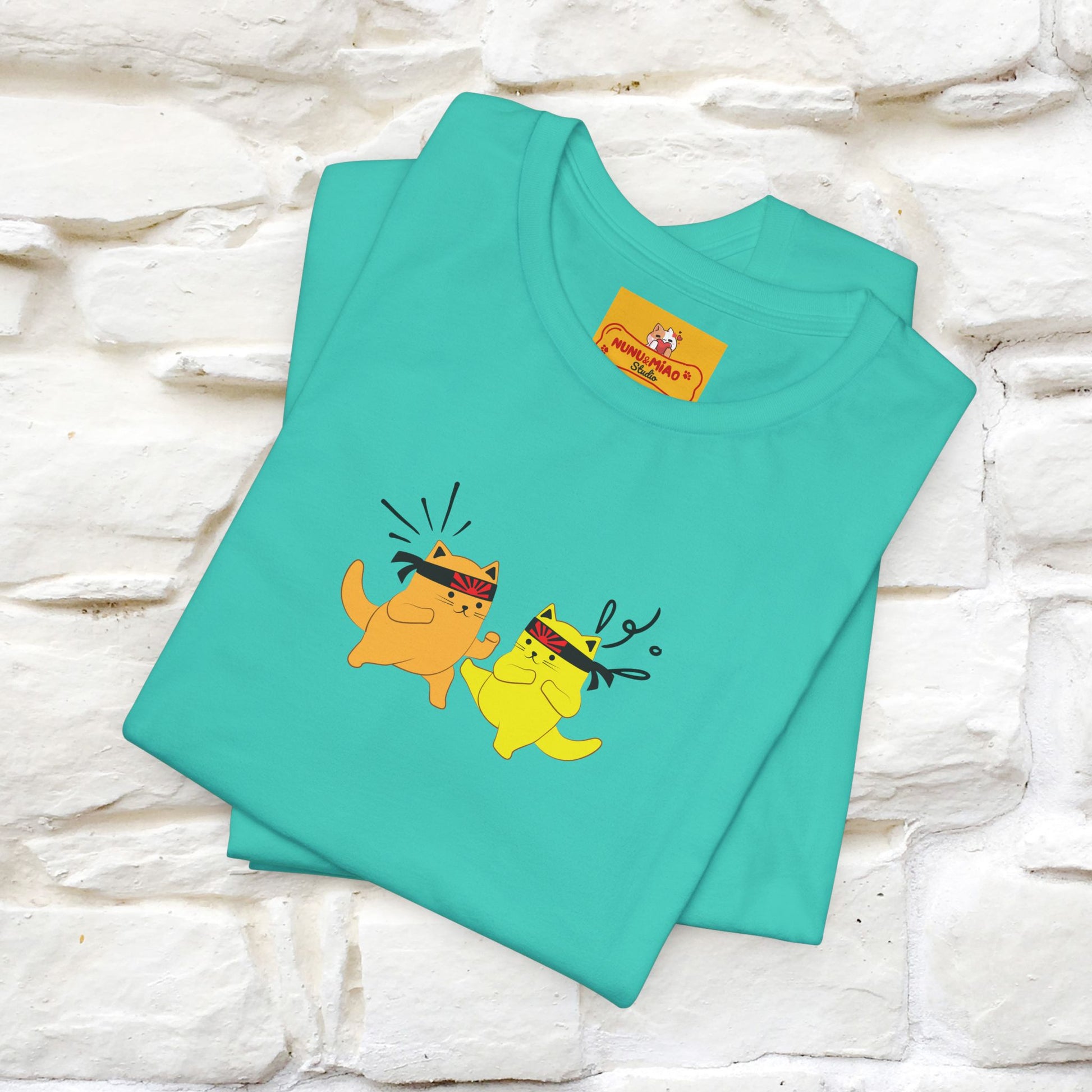 "You Have the Power to Protect Your Peace" Cat T-Shirt| Front & Back Design | Nunu&Miao Studio - Nunu&Miao Studio