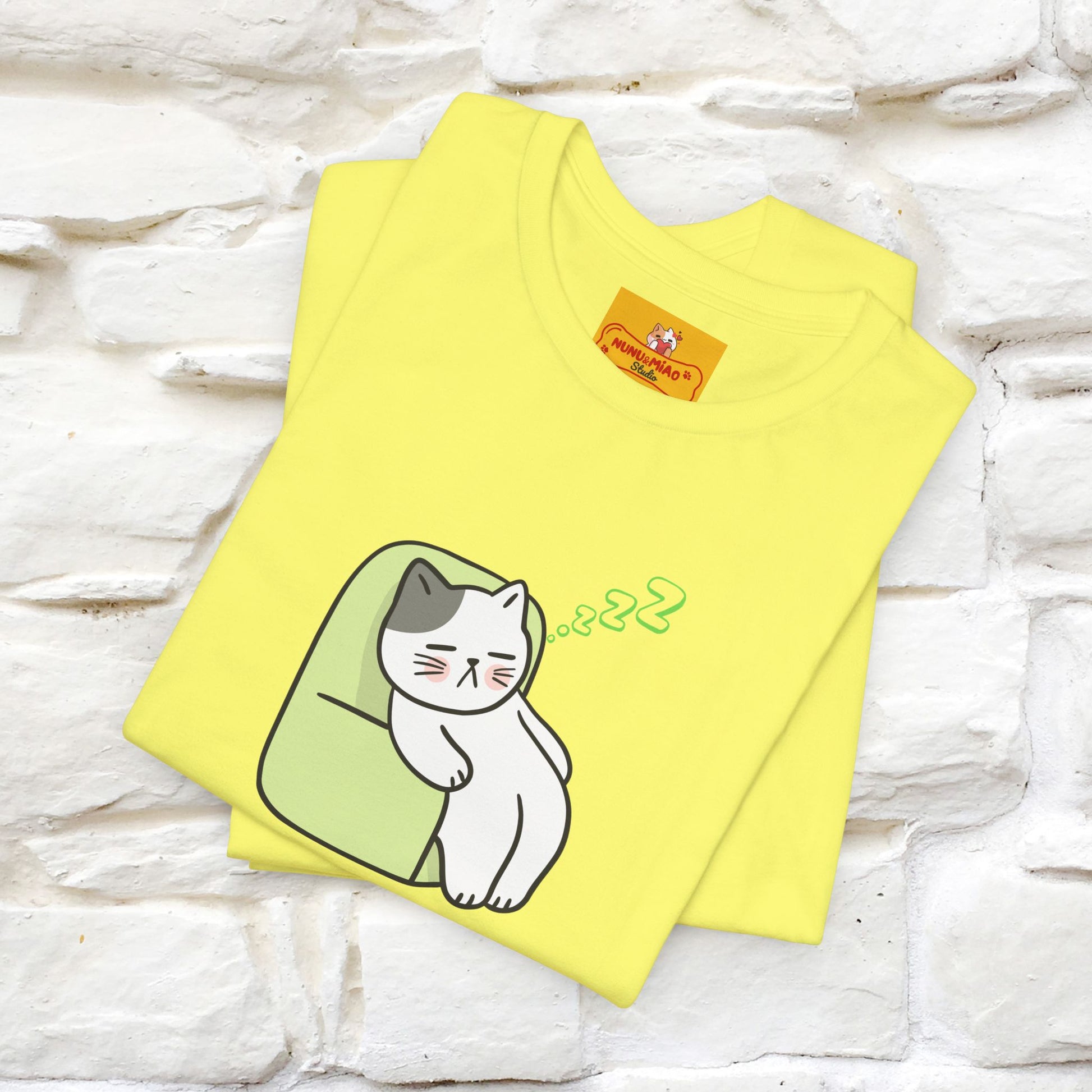 "Keep going… the couch isn’t going to nap on itself." Cat T-Shirt| Front & Back Design | Nunu&Miao Studio - Nunu&Miao Studio