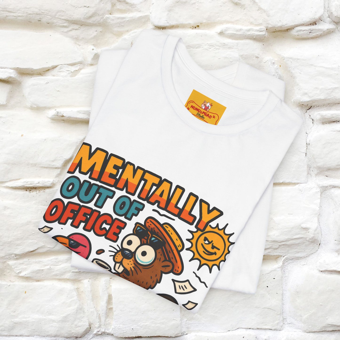 ''Mentally Out Of Office''|  Sarcastic Cat T-Shirt | Nunu&Miao Studio
