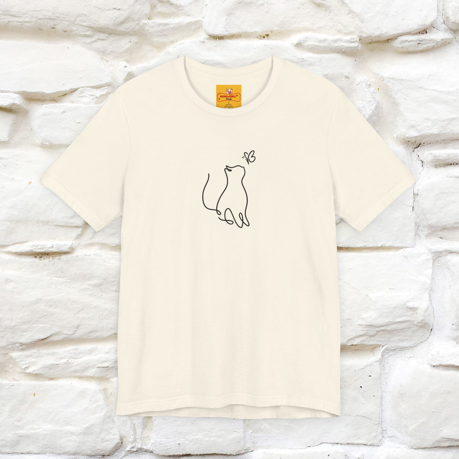 "Let Your Dreams Blossom'' Cat T-Shirt Front and Back Design | Nunu&Miao Studio - Nunu&Miao Studio