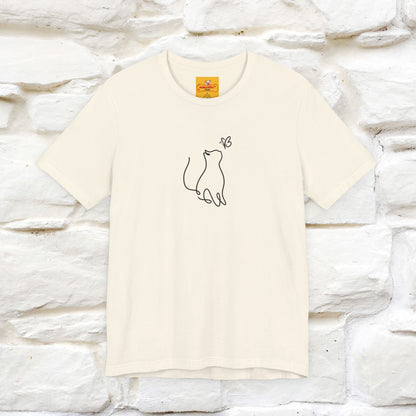 "Let Your Dreams Blossom'' Cat T-Shirt Front and Back Design | Nunu&Miao Studio - Nunu&Miao Studio