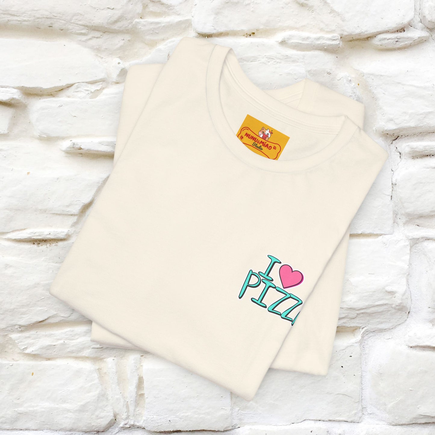 "I Love Pizza"| Cat T-shirt | Nunu&Miao Studio - Nunu&Miao Studio