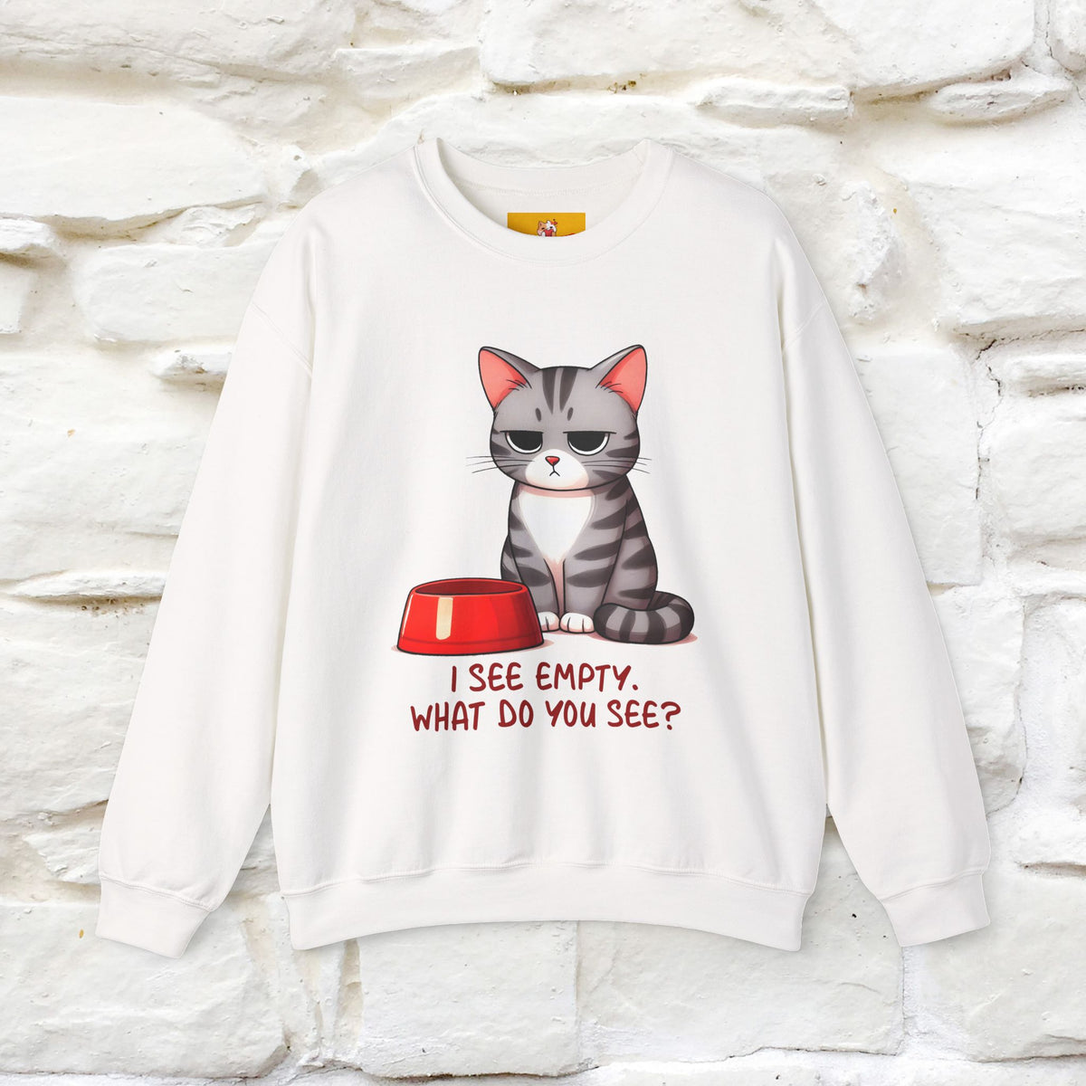 ''I See Empty What Do You See..'' |Cat Sweatshirt | Nunu&Miao Studio