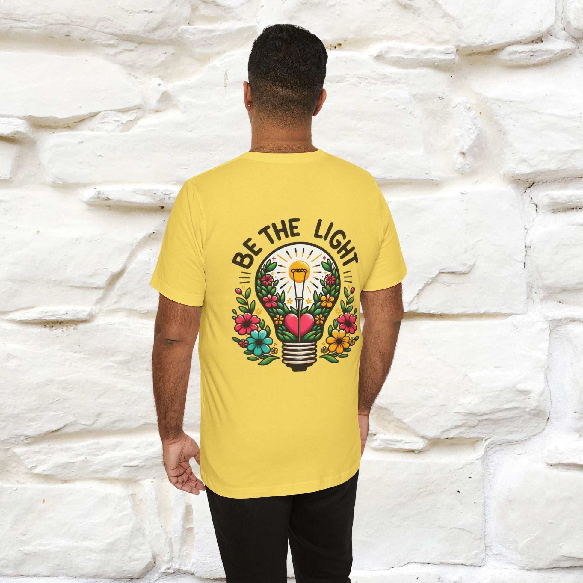 ''Be The Light" Cat T-Shirt| Front & Back Design | Nunu&Miao Studio - Nunu&Miao Studio