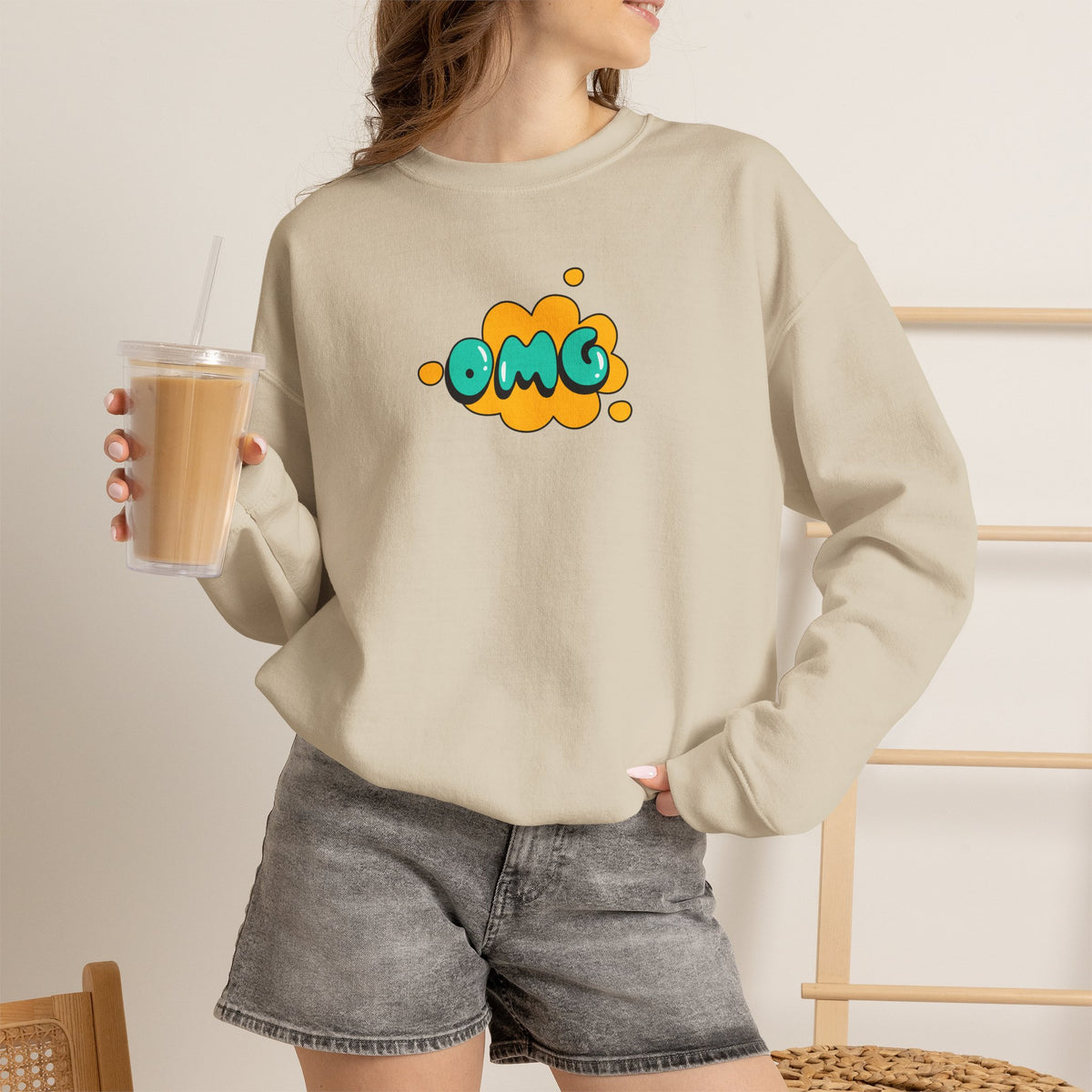 "OMG'' |Cat Sweatshirt | Nunu&Miao Studio