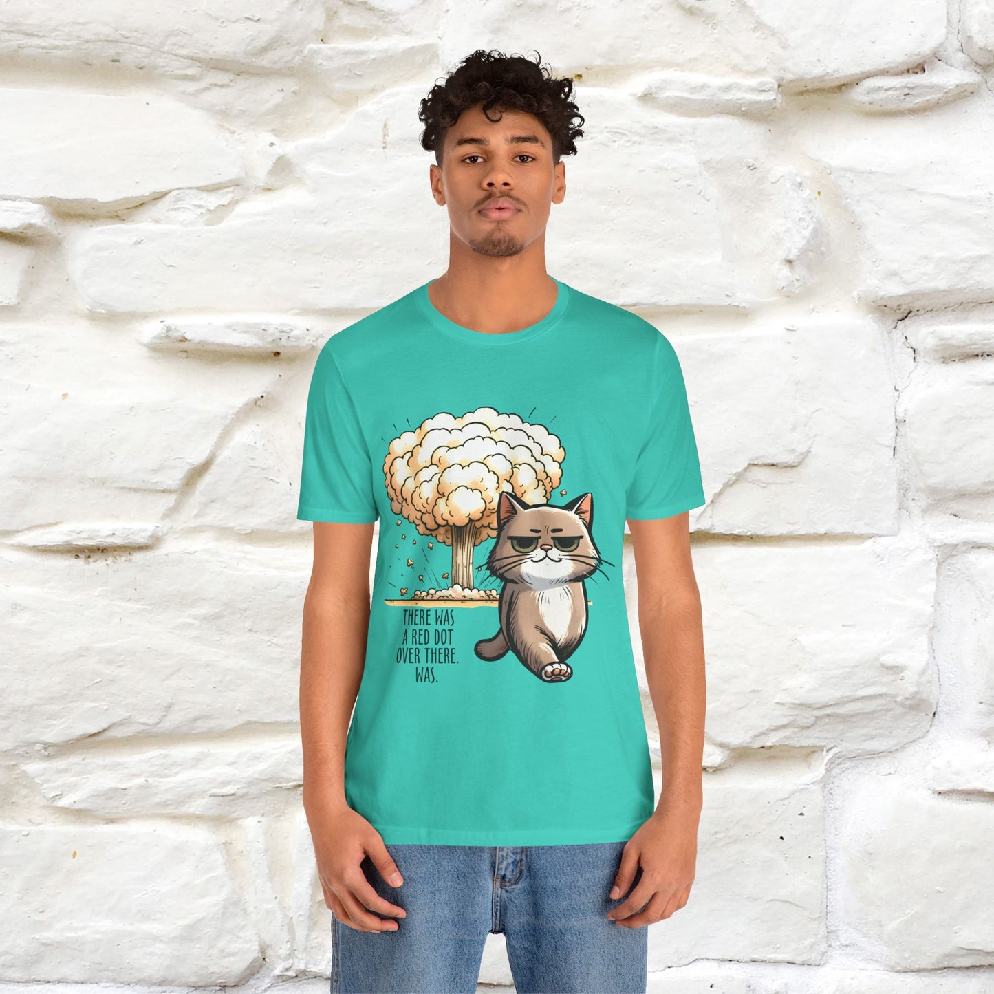 ''The Red Dot Chase'' Funny Cat T-Shirt | Nunu&Miao Studio - Nunu&Miao Studio